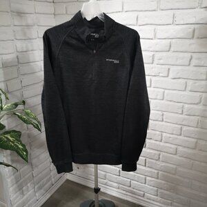 StormPack Sunice Men's Size Large Fleece Lined Dark Grey 1/4 Zip Pullover